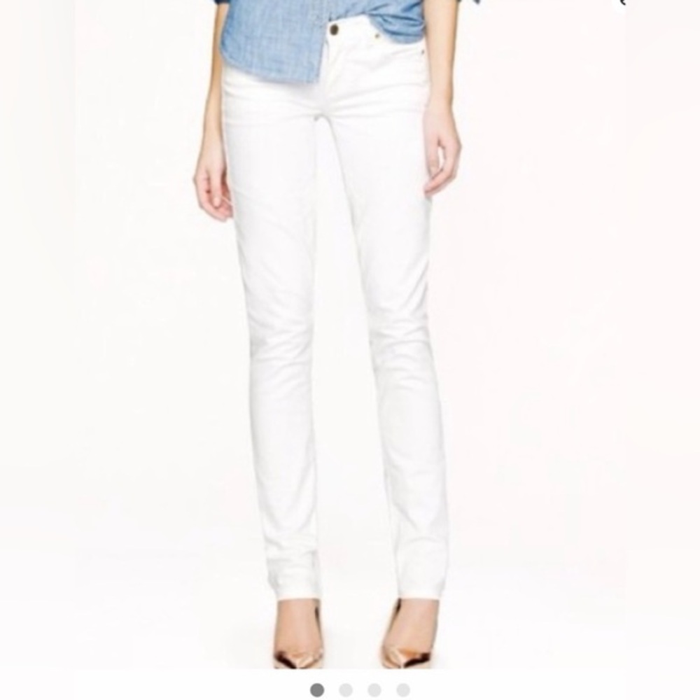 J. Crew Women's Crisp White Skinny Matchstick Jeans